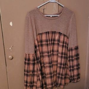 Fashion long sleeve top